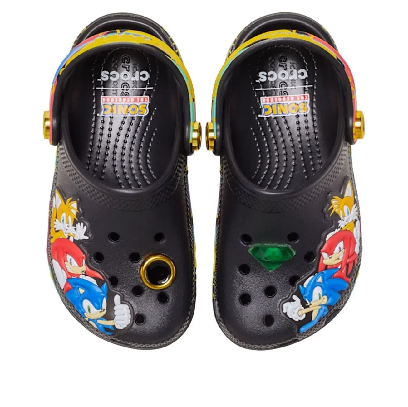 Сандалии Crocs x SEGA Sonic The Hedgehog Classic Clog 'Black' 212970-90H, черный — фото 3