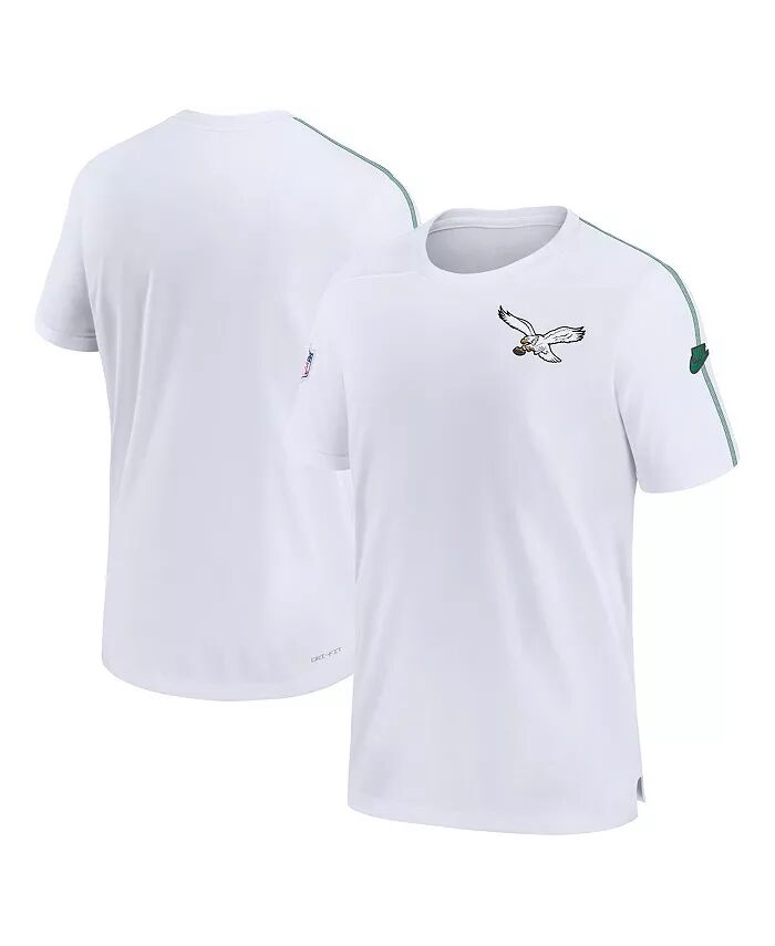 

Мужская белая футболка Philadelphia Eagles Sideline Alternate Logo Coach Performance Nike
