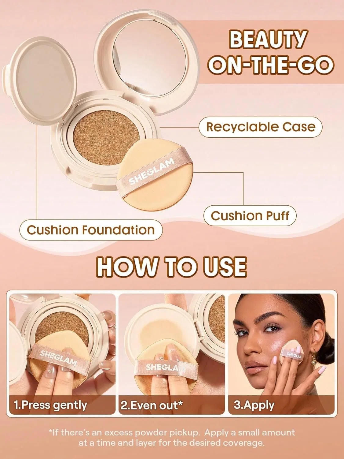 Тональная основа Lock & Go Long-Lasting Sheglam матовая водостойкая Fair — фото 3