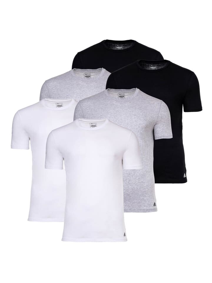 

Футболка adidas 6er Pack, цвет schwarz/weiß/grau