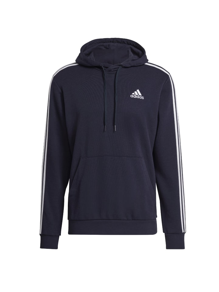 

Синяя толстовка с капюшоном adidas