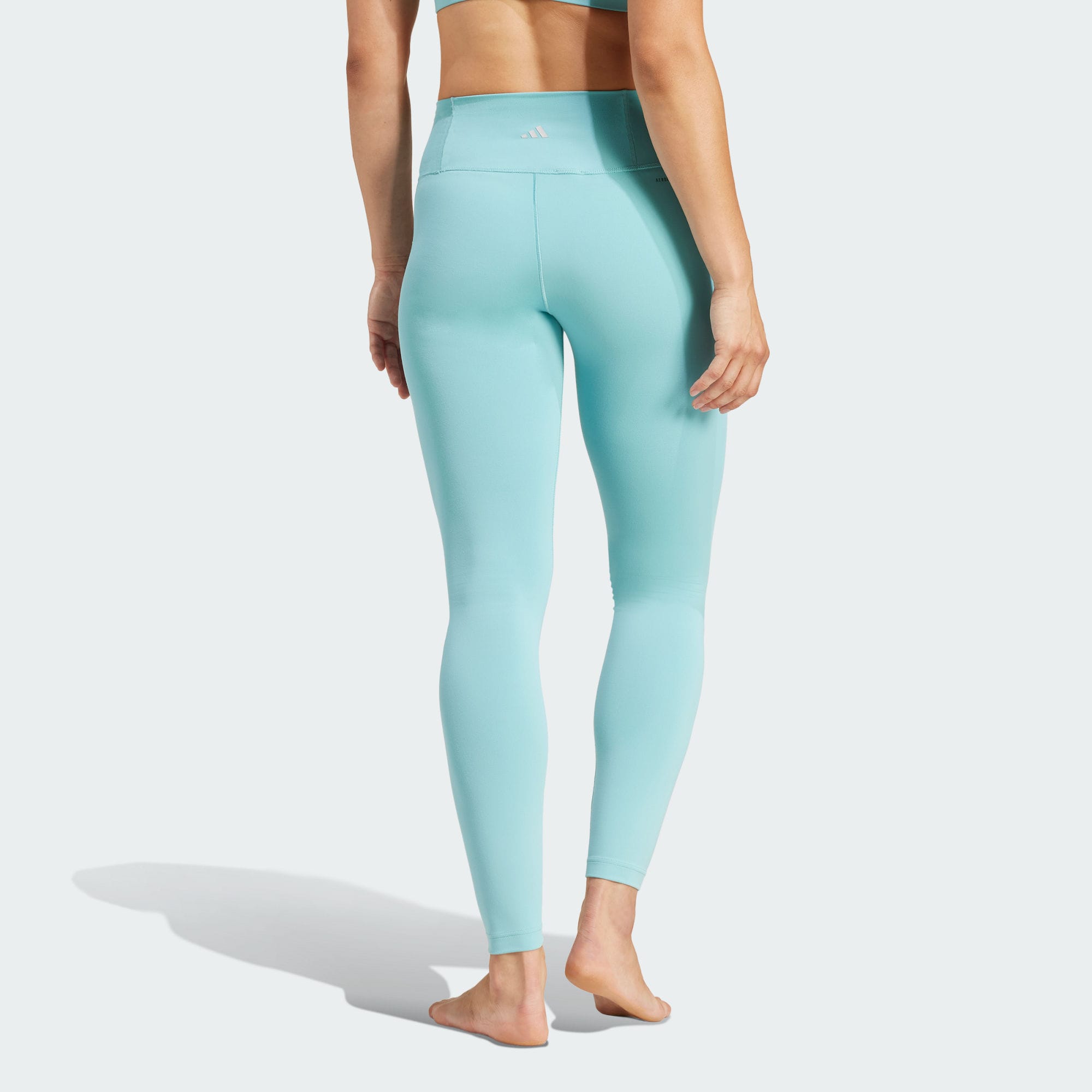Бесплатная доставка с AdiClub Леггинсы 7/8 Adidas, Светло-мятный — фото 4