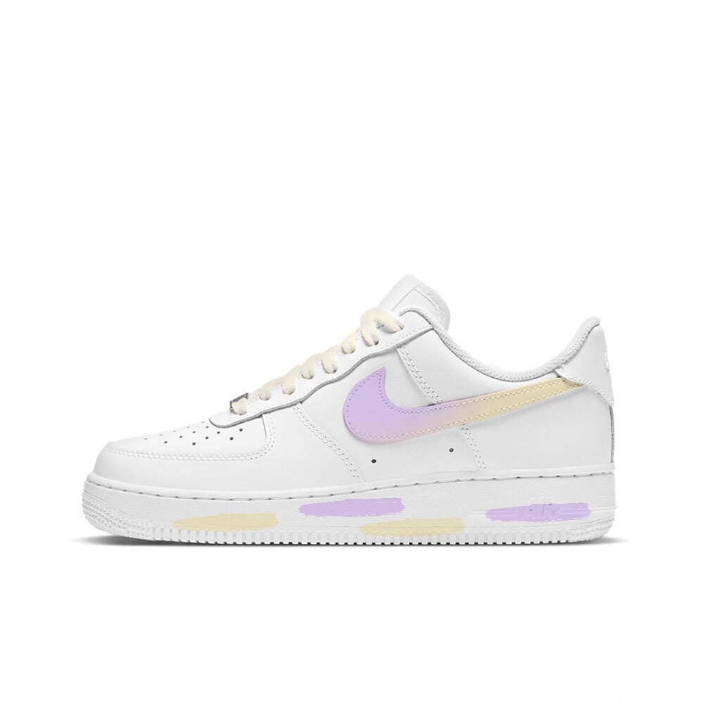

Женские кроссовки для скейтбординга Nike Air Force 1, Yellow Purple