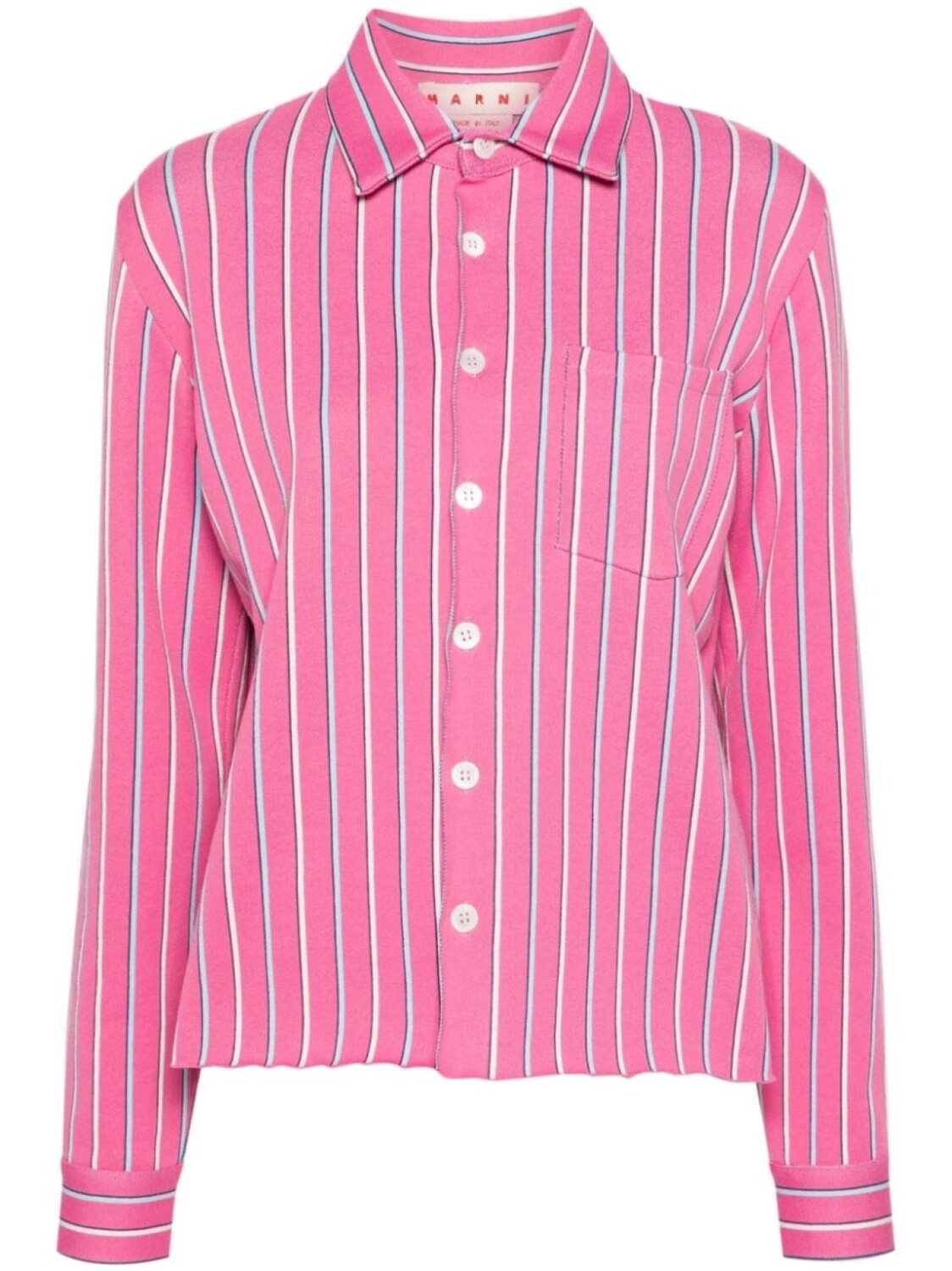 

Marni трикотажная рубашка в полоску, розовый