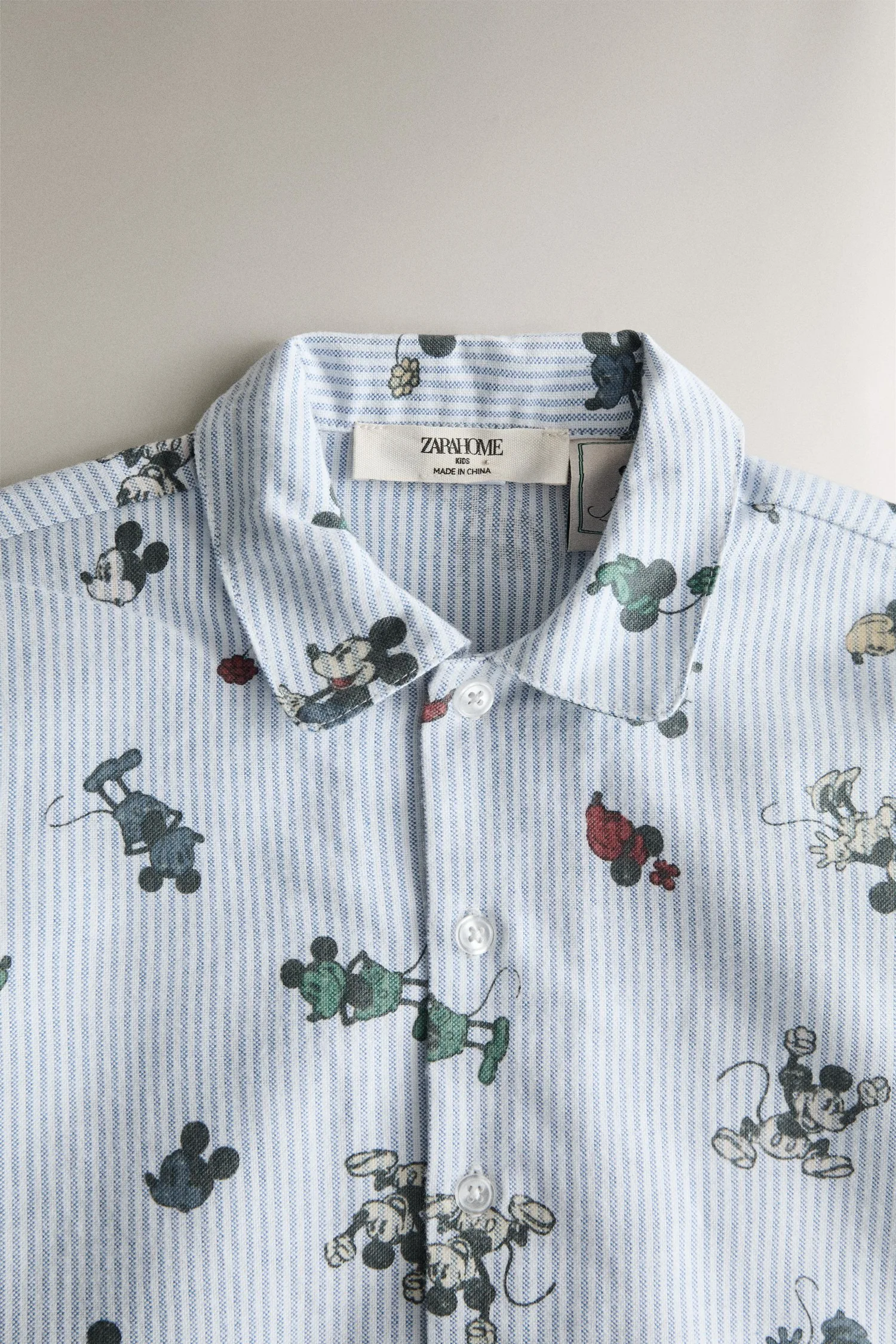 Детский фланелевый пижамный комплект микки и минни ©disney Zara, светло-голубой — фото 3