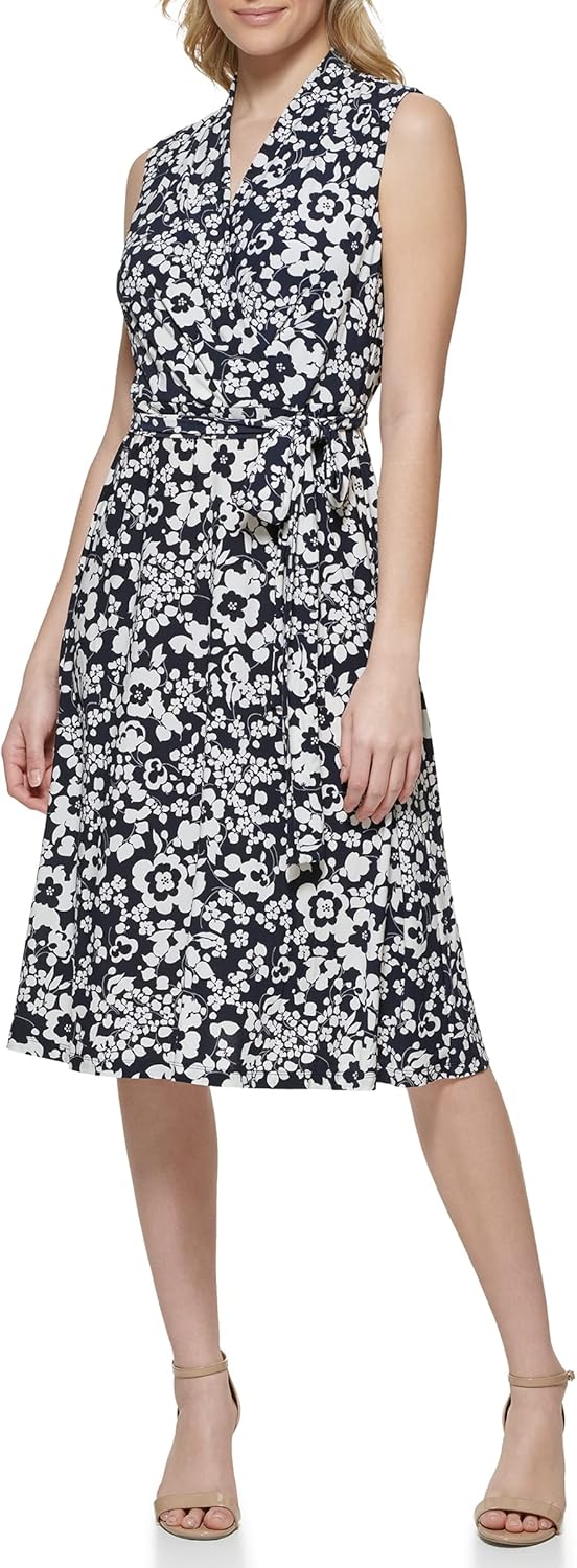 

Женское платье миди с воротником на пуговицах от Tommy Hilfiger, Black/White Sky Captain