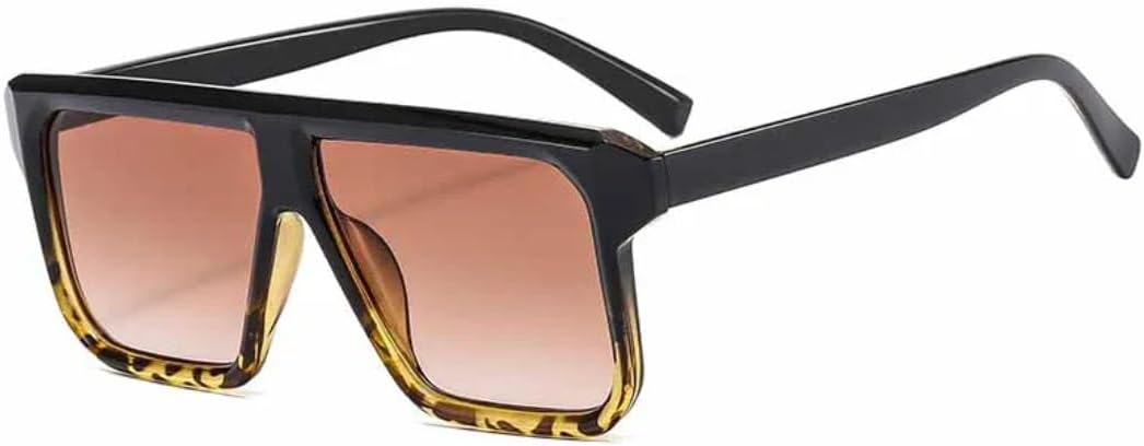 

Винтажные большие квадратные солнцезащитные очки для женщин, в стиле хипстер-панк, для мужчин, для активного отдыха, вождения, походов, с защитой от УФ-излучения UV400 TVTBBVV, Black Tea