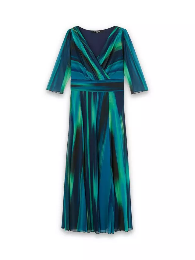

Платье Scarlett & Jo Verity Wrap Maxi, цвет green ikat