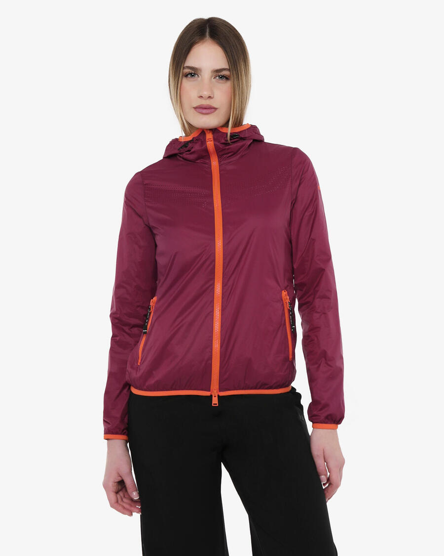 

JAKED Женская синтетическая спортивная куртка бордового и пыльно-розового цветов