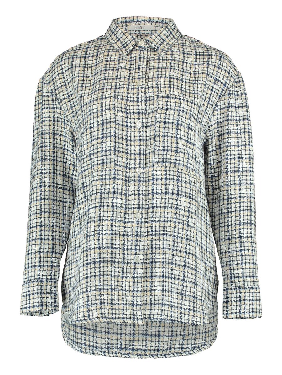 

Рубашка Hailys Blouse Annie, цвет royal blue/light blue