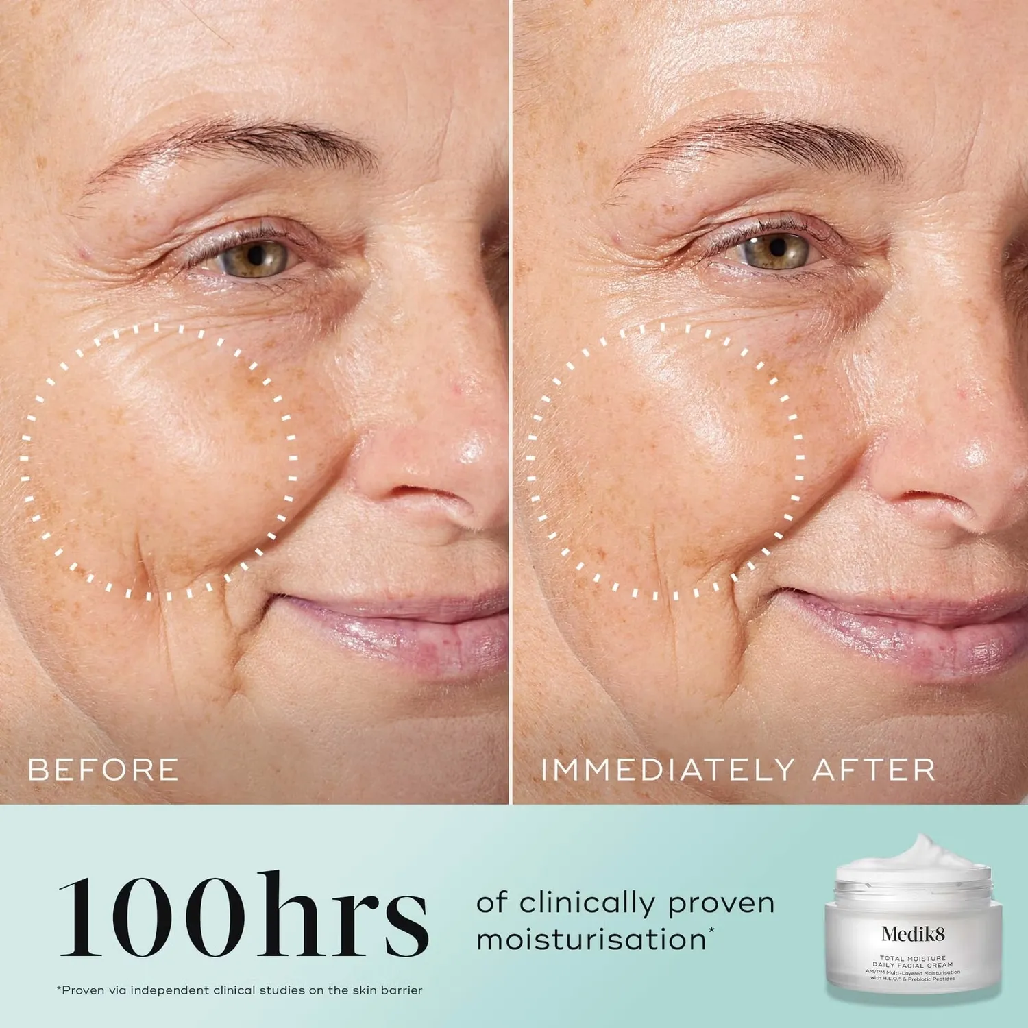 Крем для лица Medik8 — Total Moisture Ежедневный , сменный блок, 50 мл — фото 3