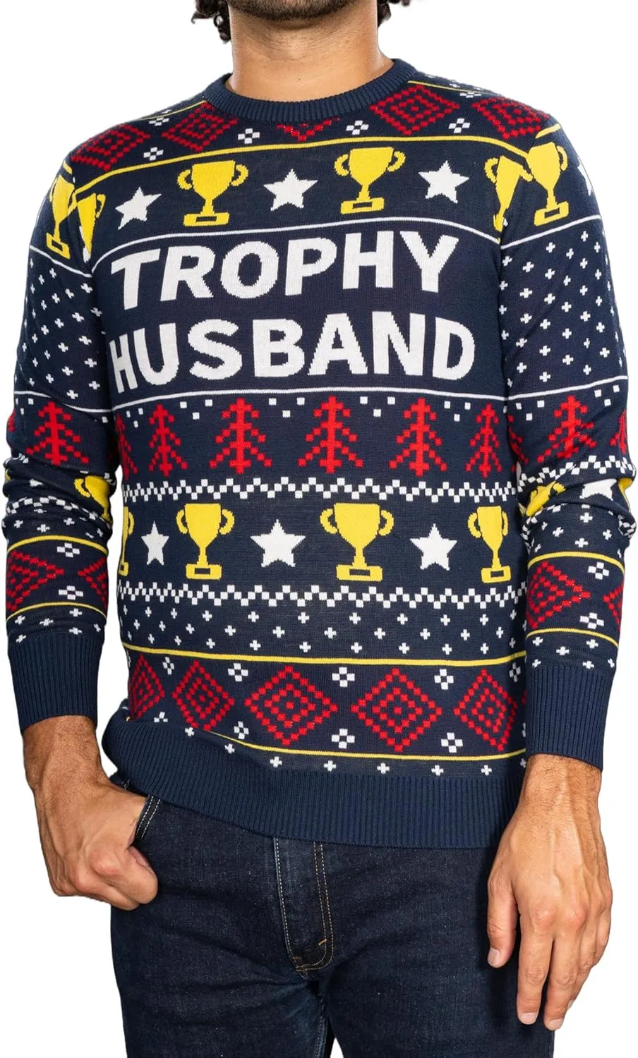 

Свитер рождественский вязаный Trophy Husband and Wife UglyChristmasSweater
