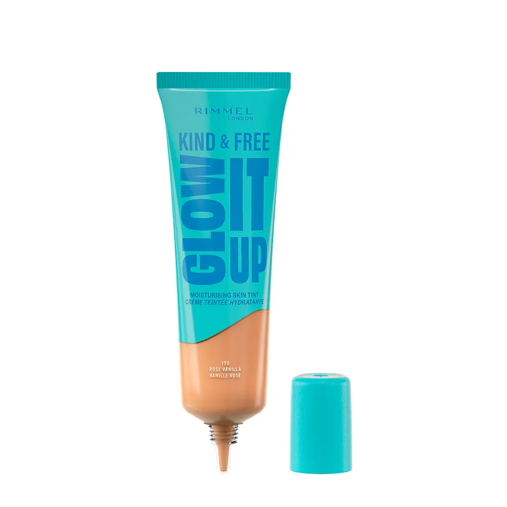 Праймер Kind & free glow it up base líquida Rimmel London, цвет 150-Rose Vanilla, 30 мл. — фото 2