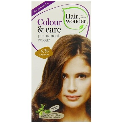 

Цвет и уход 6,35 Лесной орех 3,50 унции, Hair Wonder By Nature