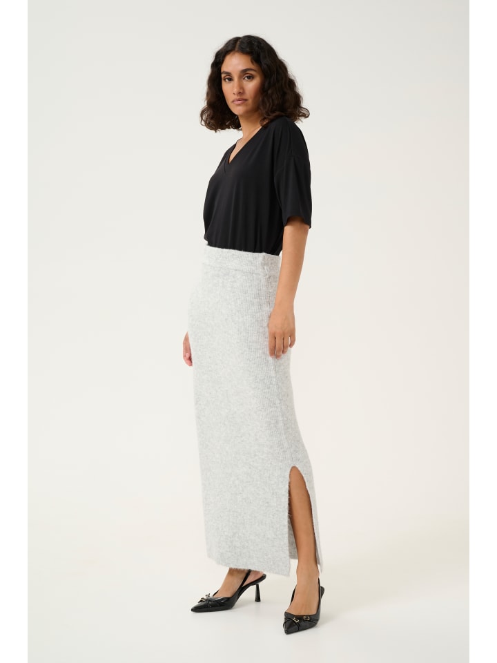 

Юбка длиной до колена Kaffe, цвет light grey melange
