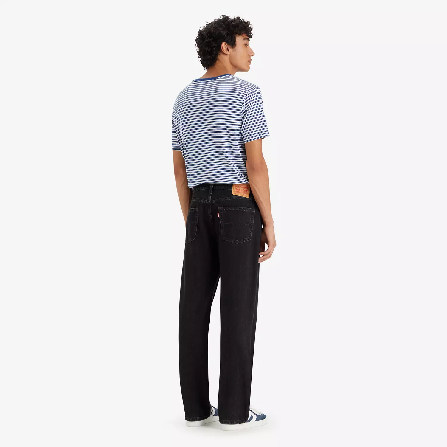 565 Свободные прямые мужские джинсы Levi's, цвет Forget Me Nots - Black — фото 3