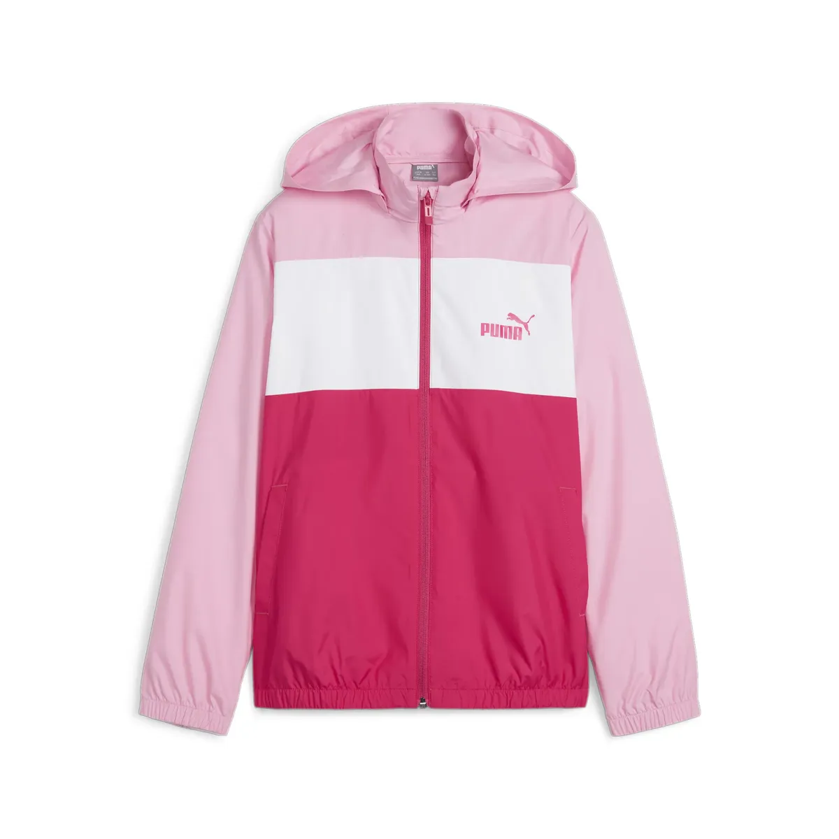 

Ветровка PUMA "ESS+ CB WINDBREAKER B", с капюшоном, цвет Garnet Rose