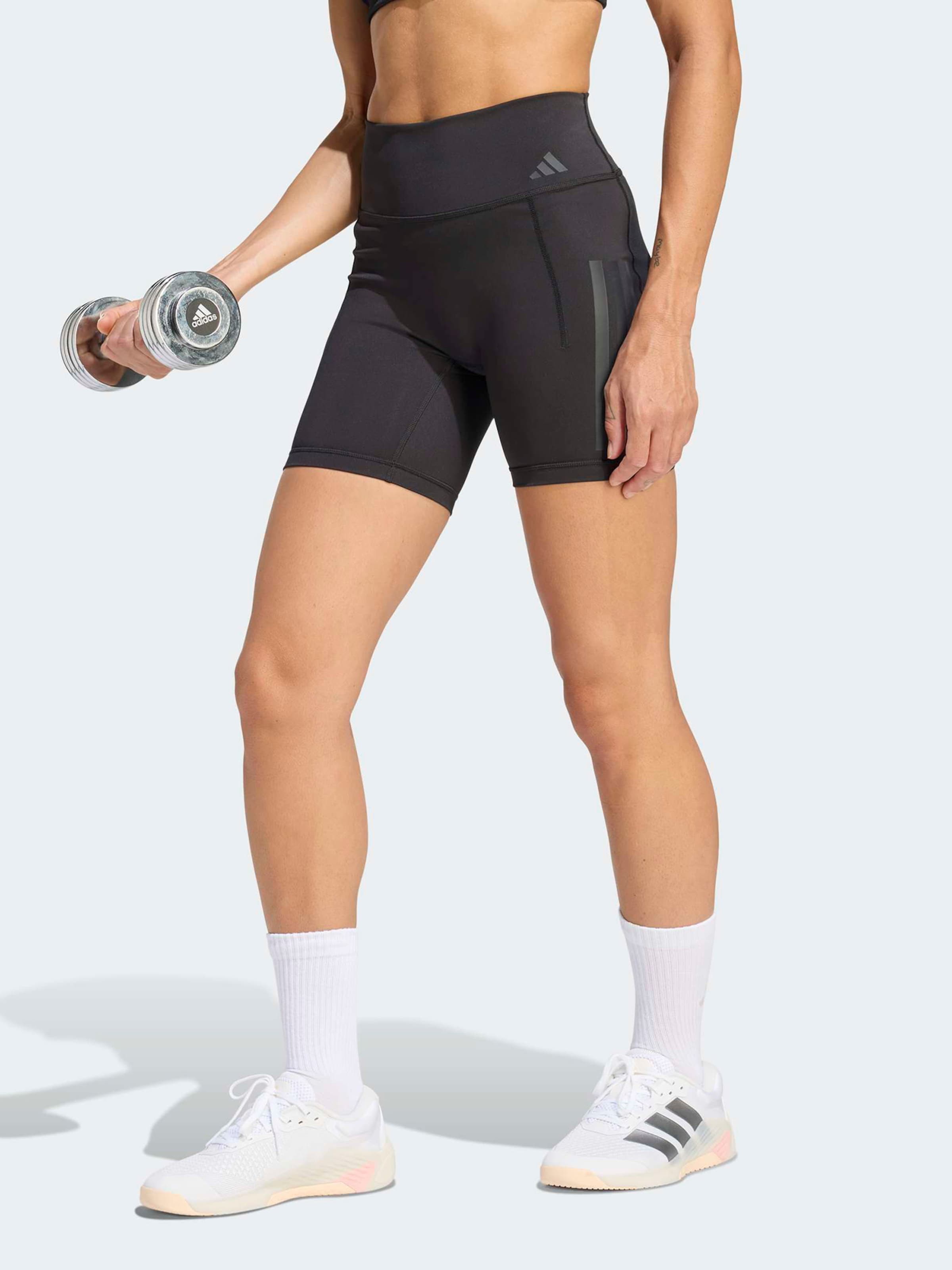 Adidas Performance Узкие спортивные шорты 'OPT' черные — фото 2