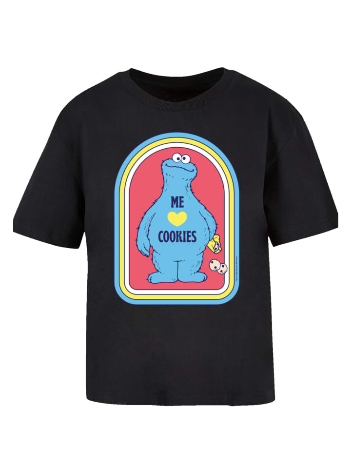 

Футболка F4NT4STIC Ladies Everyday Tee Sesamstraße Cookie Monster Me, черный
