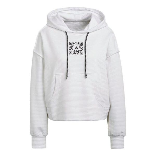 

Толстовка с капюшоном x karlie kloss hoodie Adidas, белый