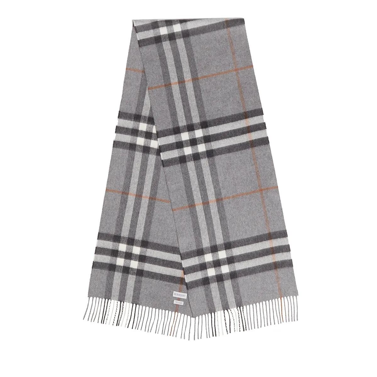 

Гигантский клетчатый шарф Burberry, серый