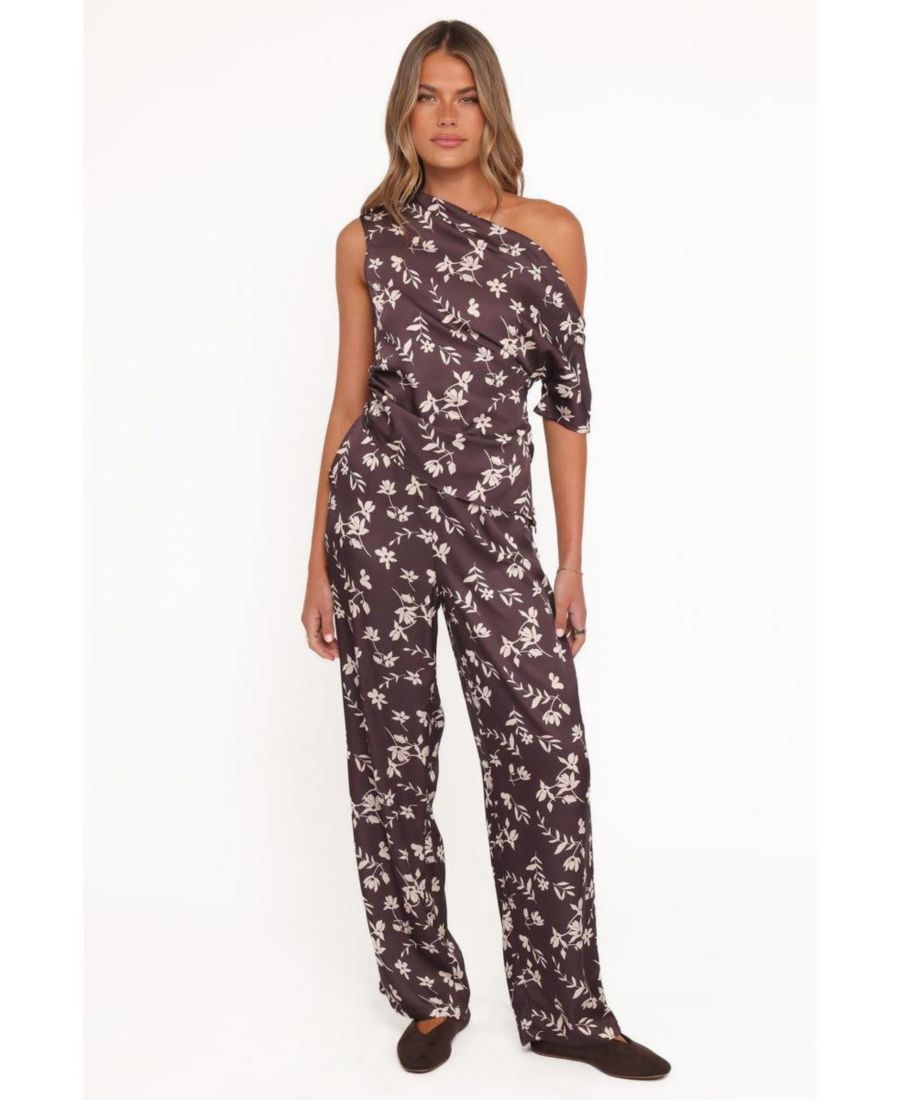 

Женская блузка Romola с открытыми плечами Petal and Pup, Brown cream floral