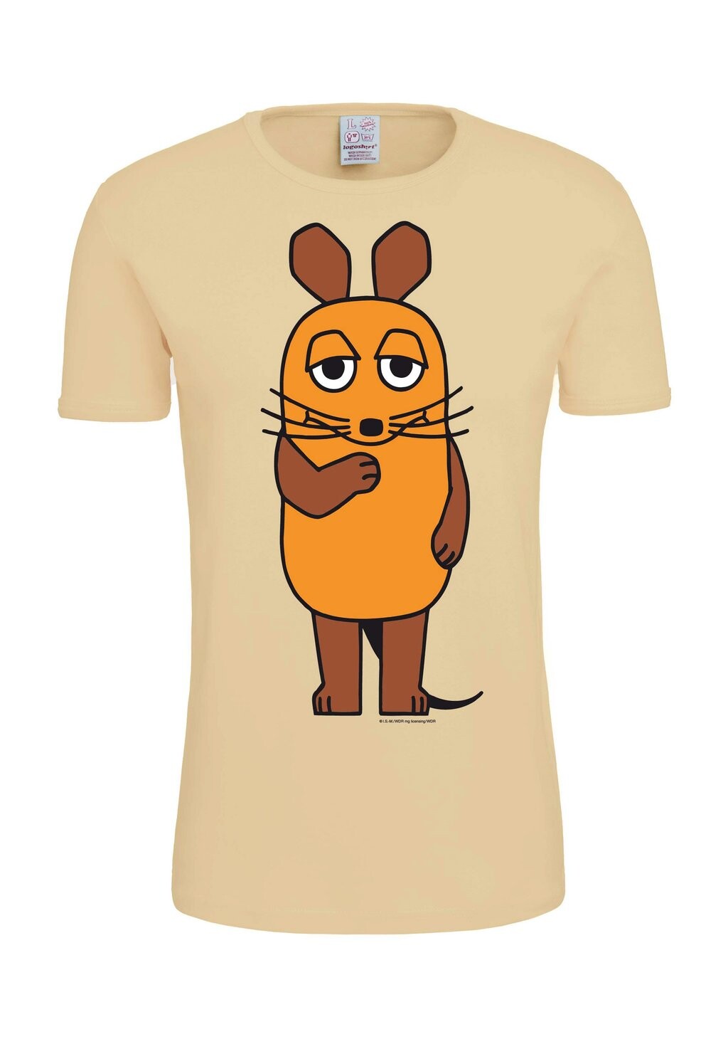 

Футболка с принтом DIE SENDUNG MIT DER MAUS LOGOSHIRT, бежевый