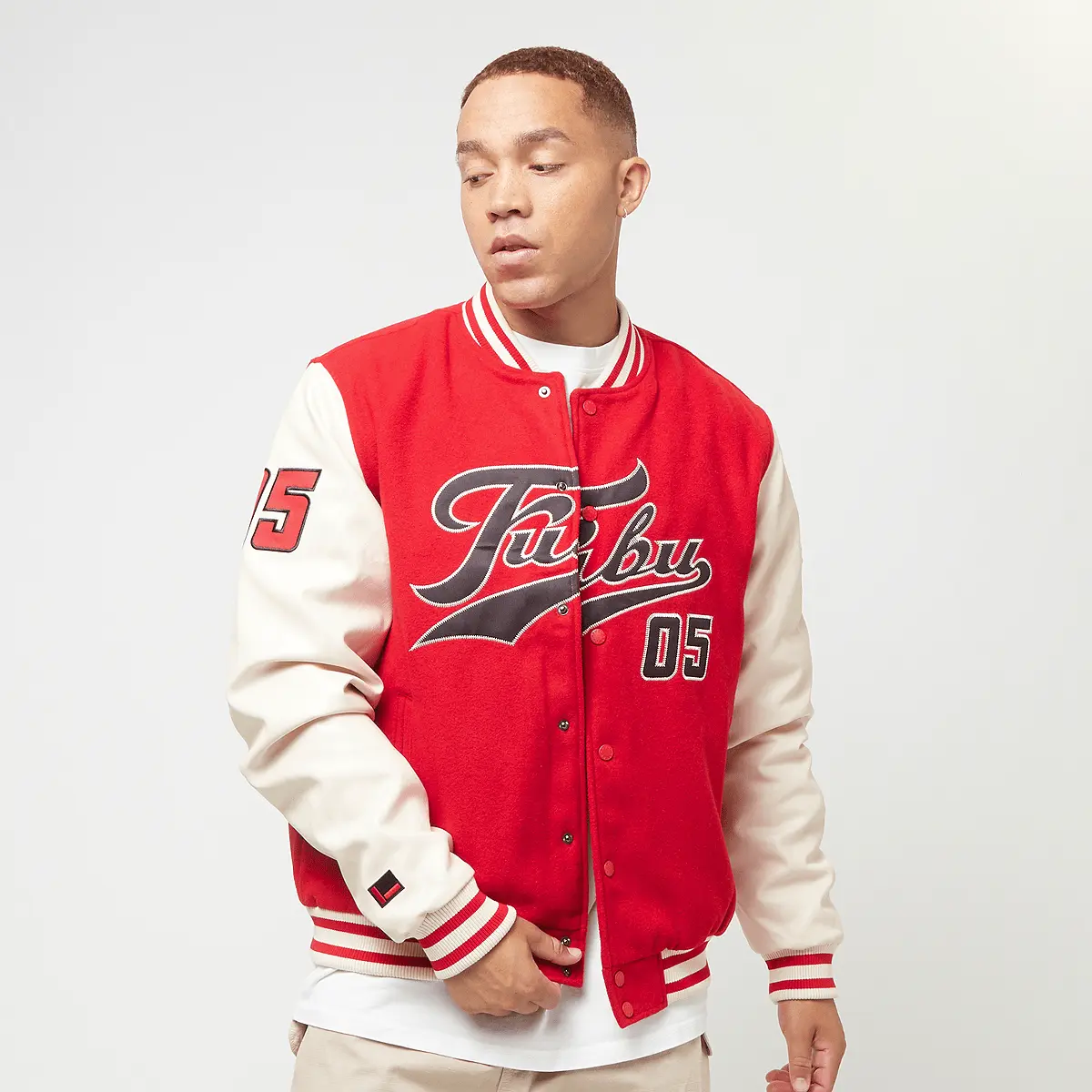 

Куртка FUBU Varsity Block College Jacke, красный/бежевый