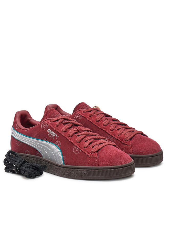 Кроссовки Puma Suede 2 ONE PIECE 396521 01, вишневый/бордовый — фото 2