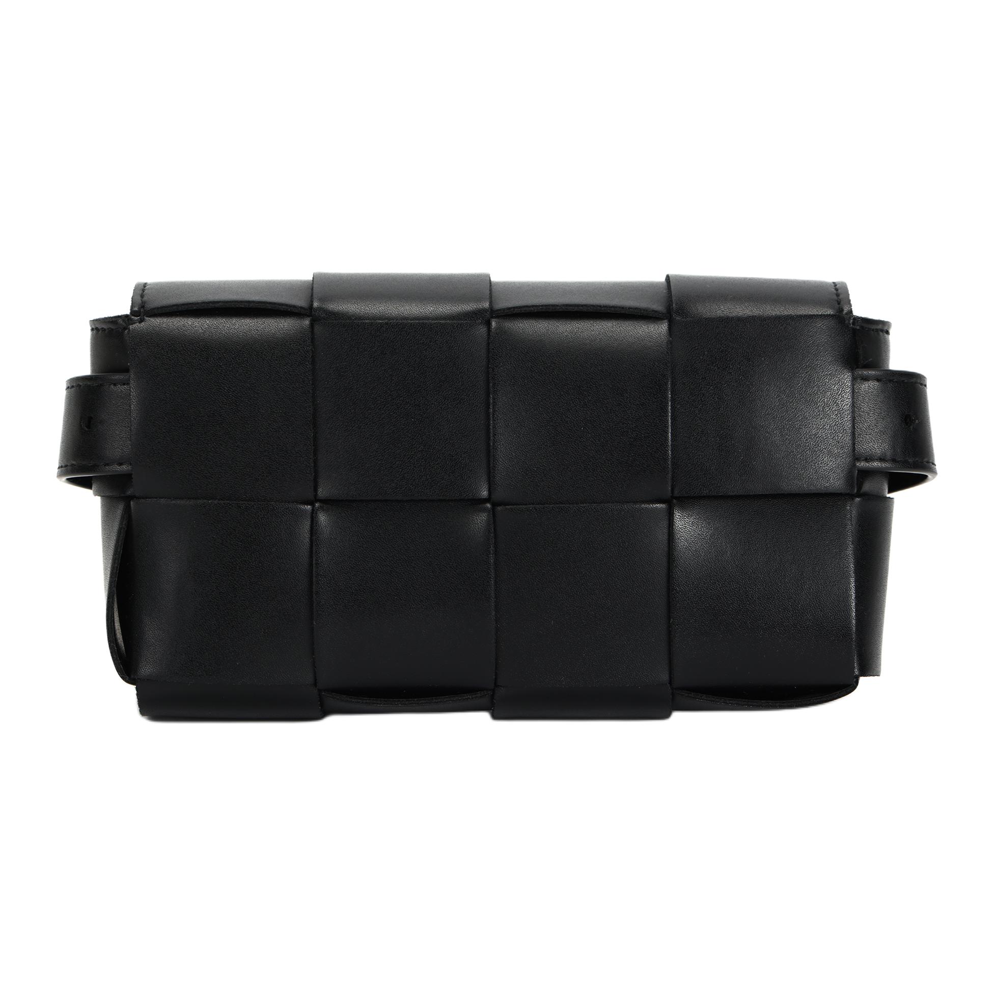

Bottega Veneta Мужская поясная сумка из коровьей кожи черная