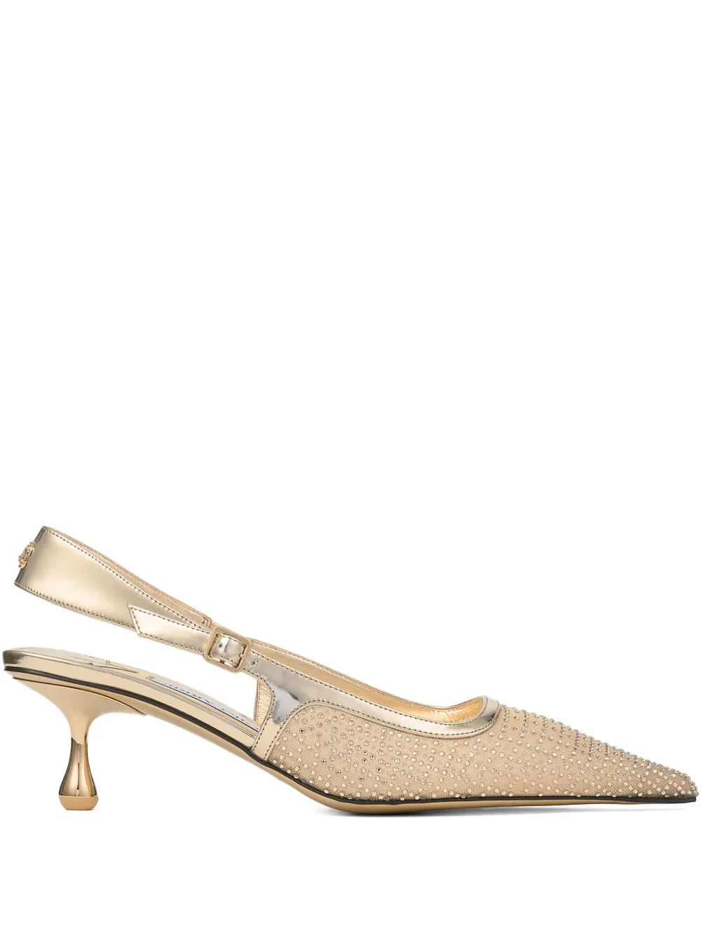 Туфли Amel с ремешком на пятке Jimmy Choo, золотистый