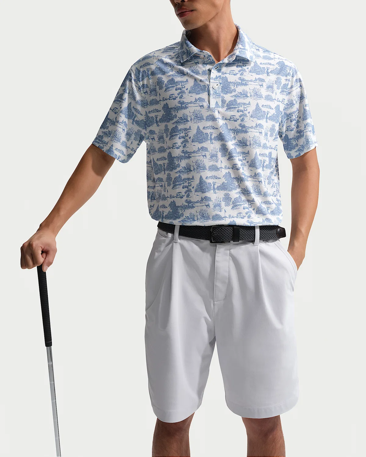Мужское поло Nike Tailored Performance Dri-FIT Golf, Work Blue/Work Blue — фото 3