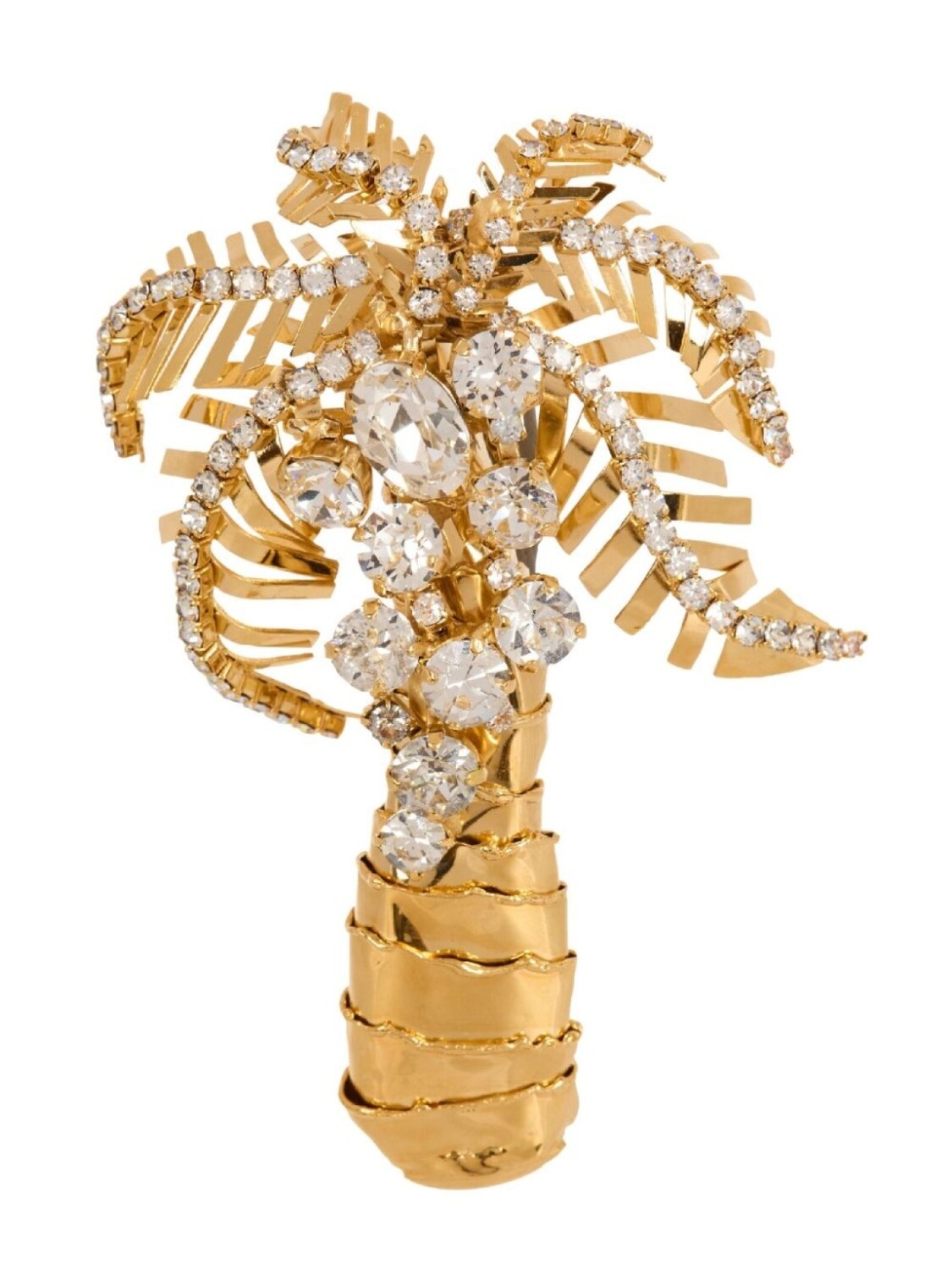 

Брошь Palm Tree с кристаллами Balmain, золотой