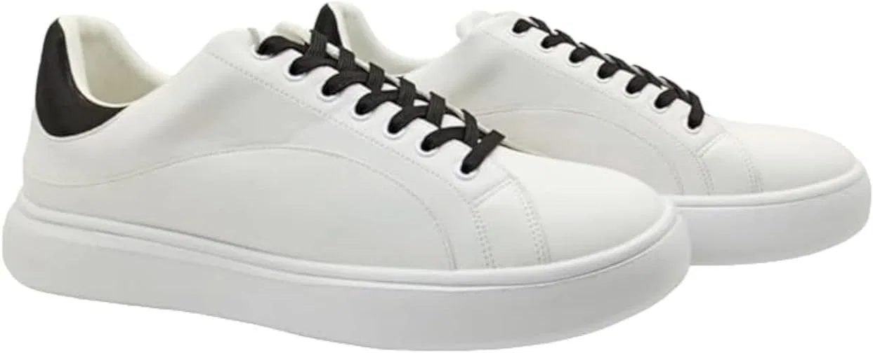 Кроссовки Trussardi 77A00537 SNK YRIAS FX Nappa для мужчин на шнуровке, белые с черным — фото 3