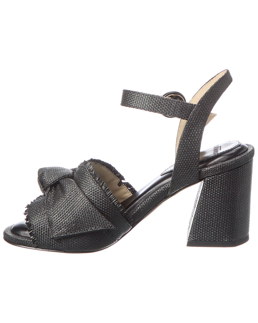 Alexandre Birman Maxi Clarita Raffia 75 Sandal, черный — фото 2