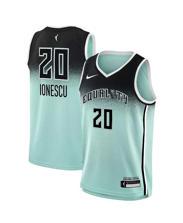 Футболка игрока New York Liberty 2023 Rebel Edition Victory для подростков Sabrina Ionescu Mint Nike — фото 2