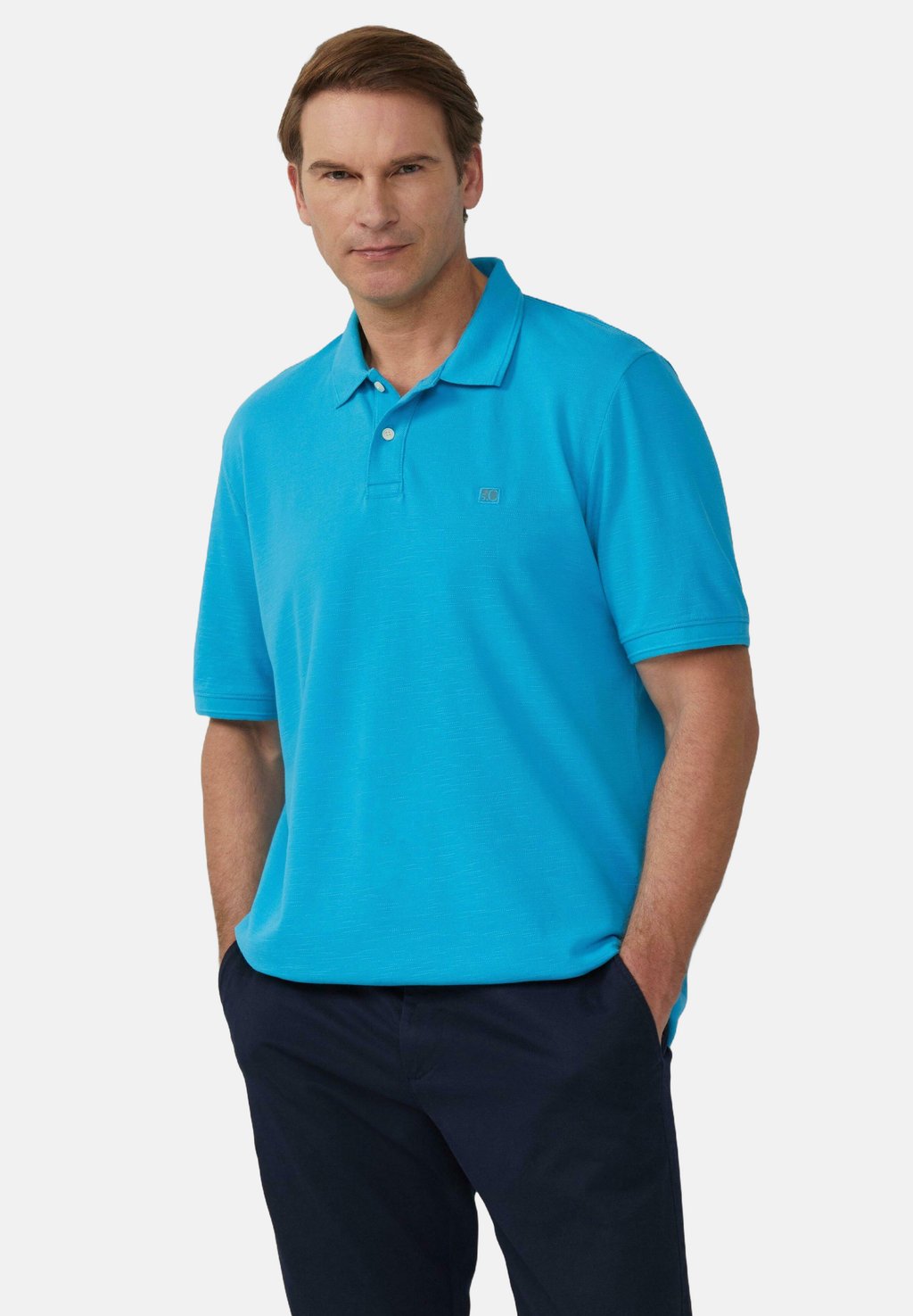 

Рубашка поло MIT KLEINEM LABEL PATCH s.Oliver, бирюзовый