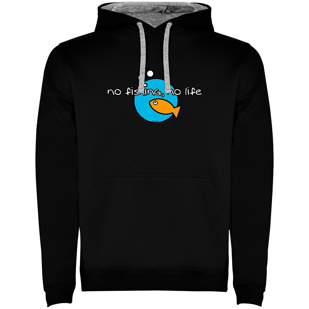 

Худи Kruskis No Fishing No Life Two-Colour, черный