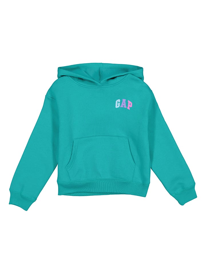 

Толстовка с капюшоном GAP, бирюзовый