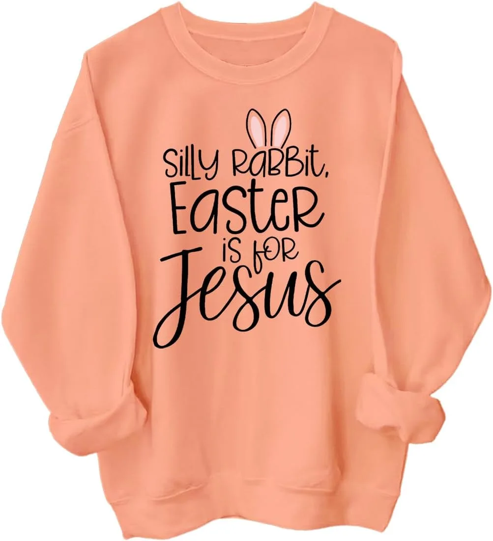 Толстовка Silly Rabbit Easter Is For Jesus с длинными рукавами