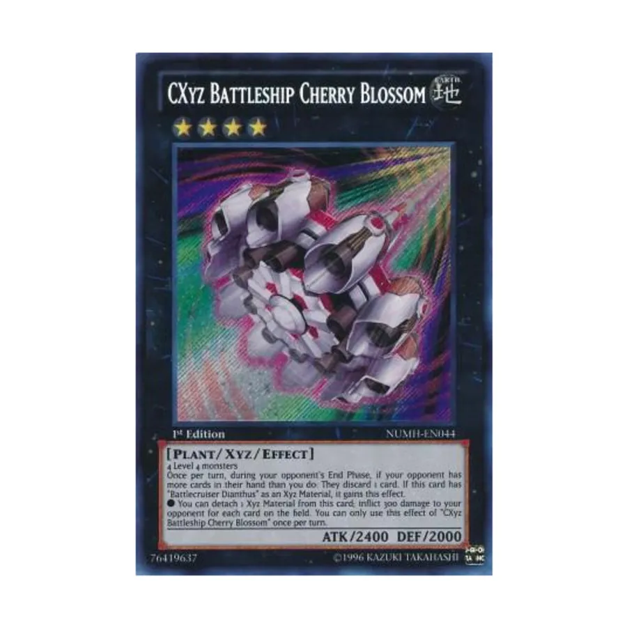 

CCG CXyz Battleship Cherry Blossom (Секретно-редкий), Yu-Gi-Oh - Number Hunters - Singles