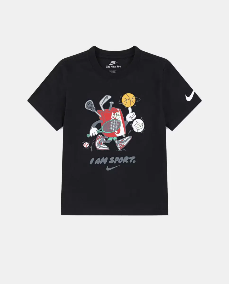 Футболка Nike с квадратным графическим рисунком "I Am Sport", черный