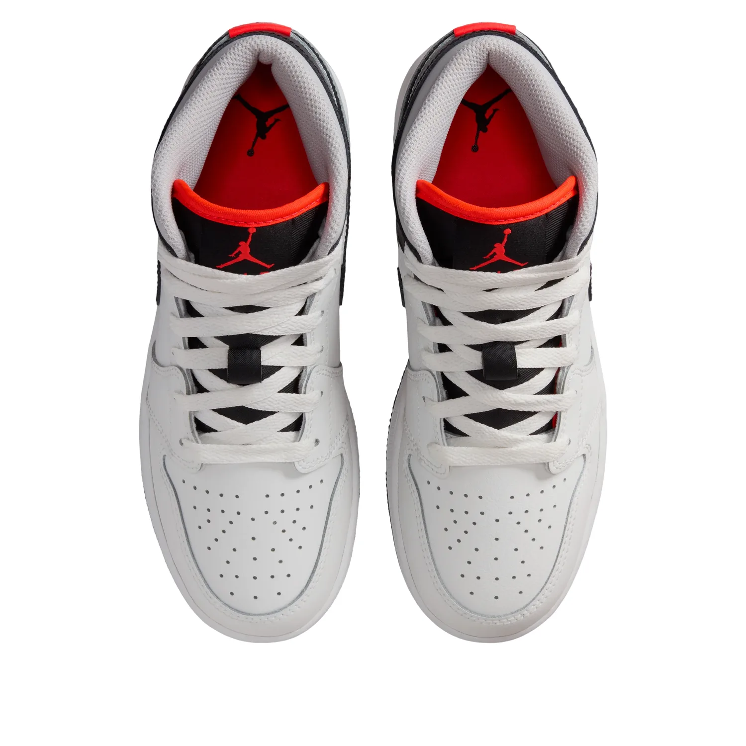 Кроссовки (GS) Air Jordan 1 Mid 'Summit White Infrared Black' — фото 2
