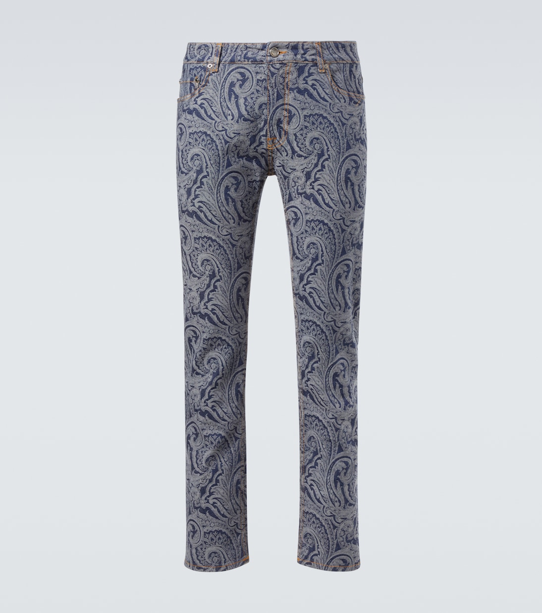 

Ромские джинсы-слим с узором пейсли Etro, Tbc