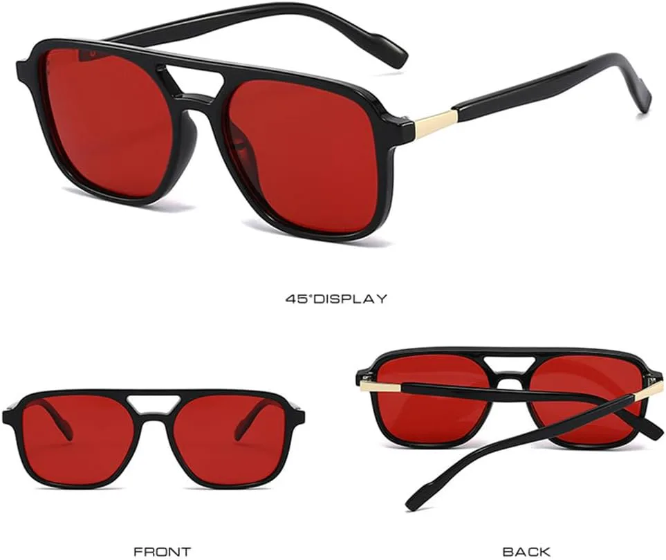 

Солнцезащитные очки UV400 с двойной перемычкой, градиентной расцветкой, для женщин и мужчин, для бега и занятий спортом на открытом воздухе UYPTK, Black Red