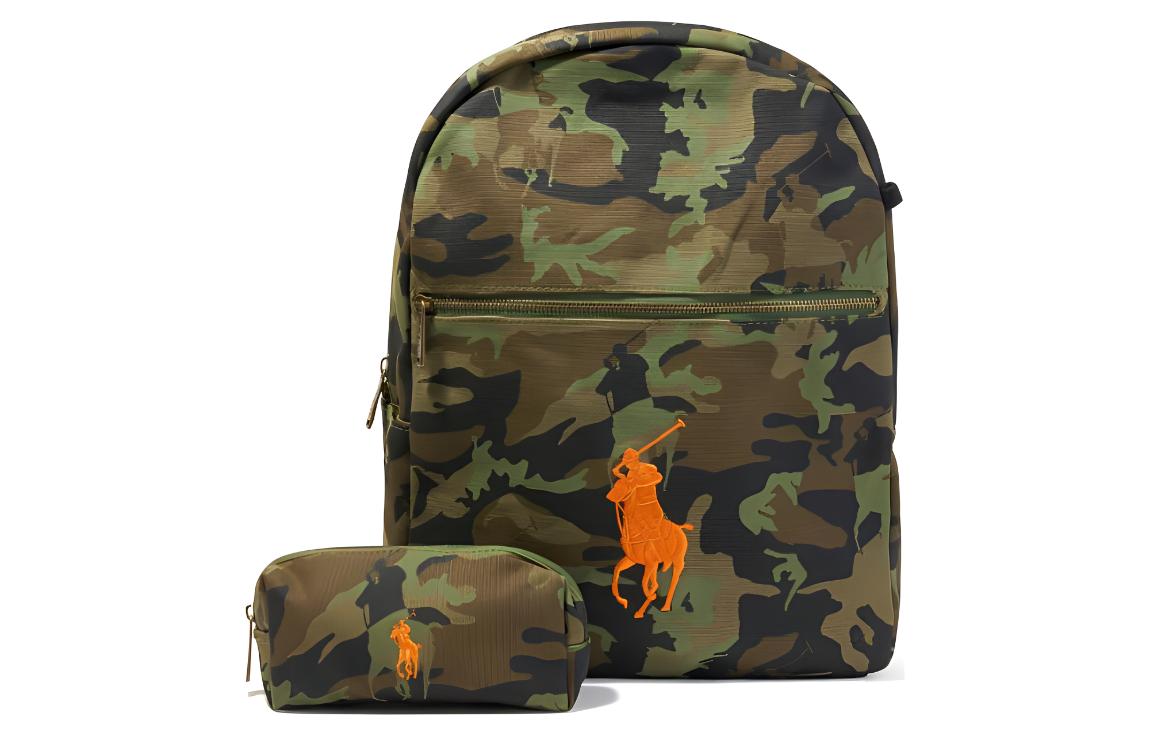 

Детский рюкзак с вышивкой пони и камуфляжным принтом Ralph Lauren