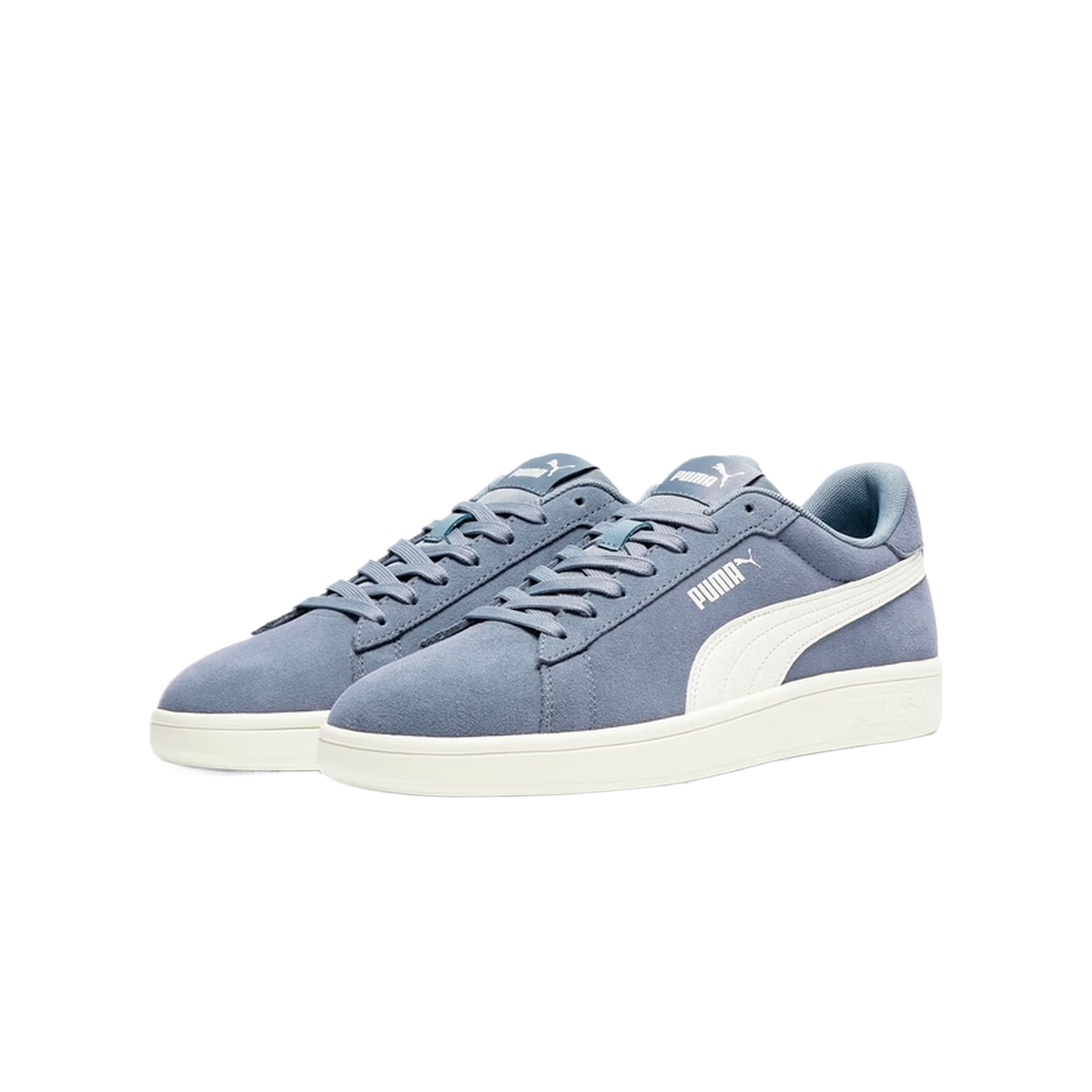 Smash Split Cow Leather, искусственная кожа дышащие низкие кроссовки для скейтбординга Unisex PUMA, sky серый-warm белый-31 — фото 4