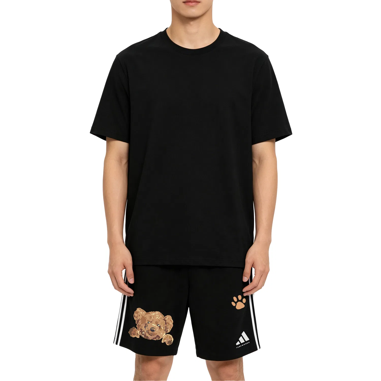 Шорты спортивные Adidas Taekwondo Casual черные — фото 4
