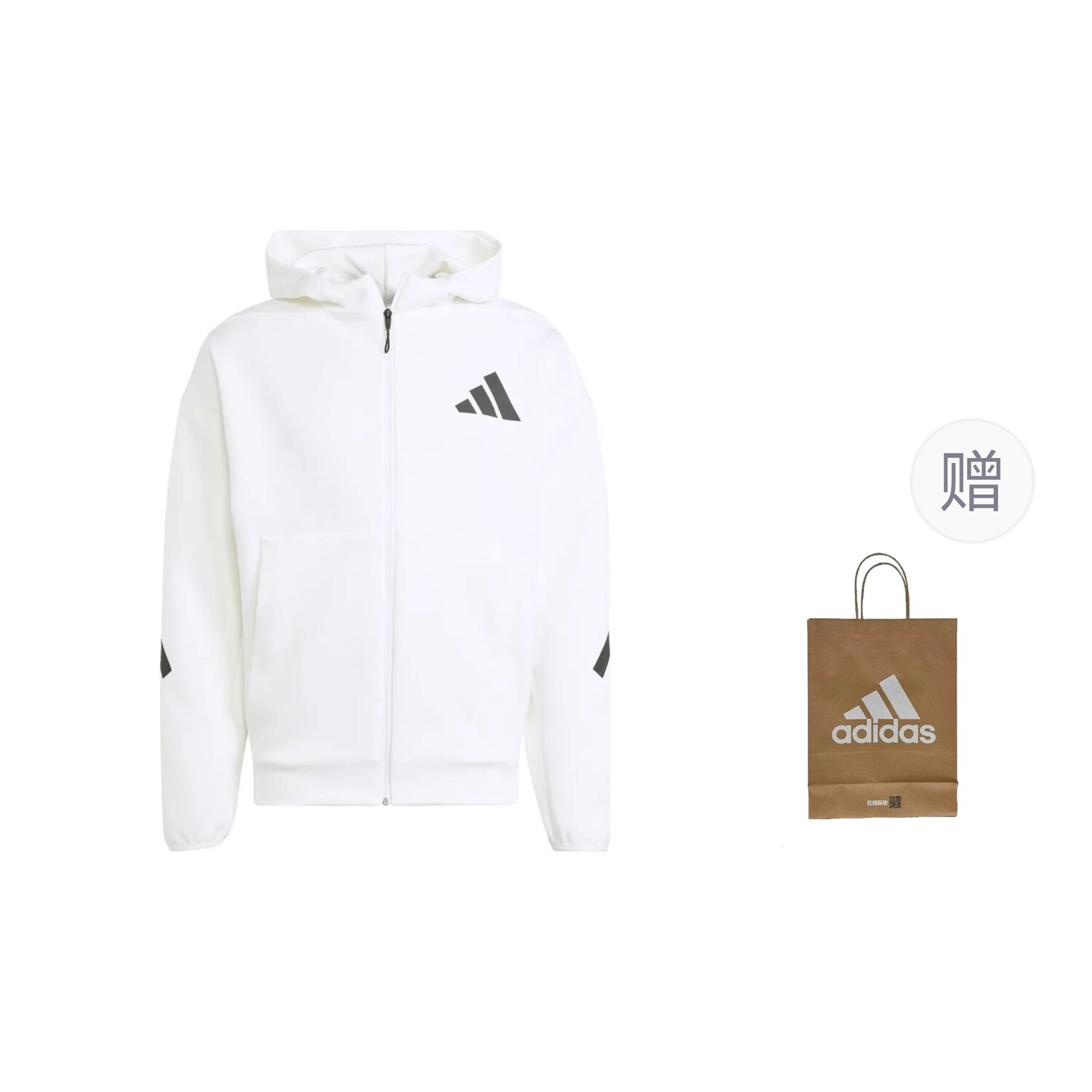 

Куртка мужская белый Adidas