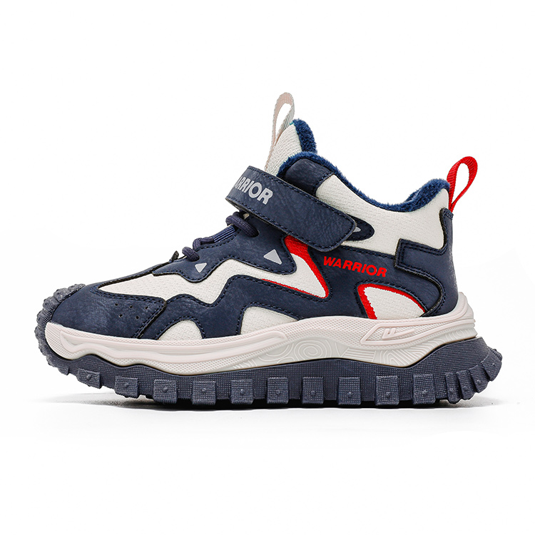 

Детские хлопковые кроссовки с увеличенной высотой, противоскользящие и устойчивые к истиранию WARRIOR, синий